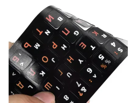 Naklejki na klawiaturę laptopa PC cyrylica 11x13 mm