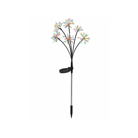 Lampa solarna ogrodowa LED dmuchawiec fajerwerk na szpikulcu do ogrodu 2szt