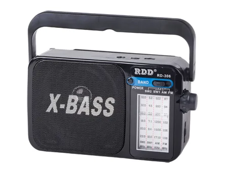 Radio kuchenne przenośne budowlane na baterie z anteną retro FM AM RDD RD-306