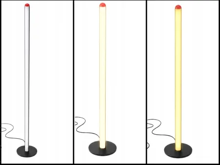Lampka stojąca podłogowa LED 100cm 3 barwy nowoczesna regulacja jasności