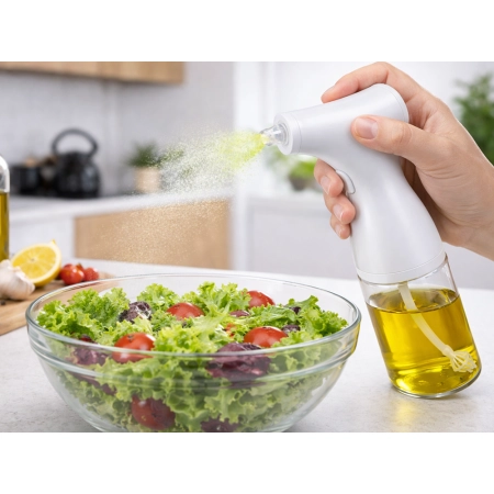 Spryskiwacz oleju oliwy octu dozownik elektryczny 200ml szklany rozpylacz