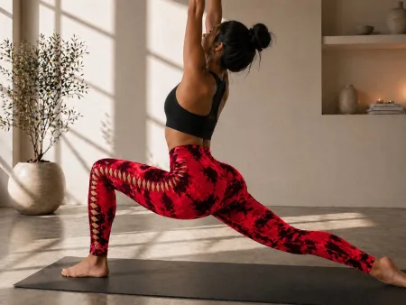 Legginsy damskie push up marmurkowe wysoki stan modelujące fitness S/M