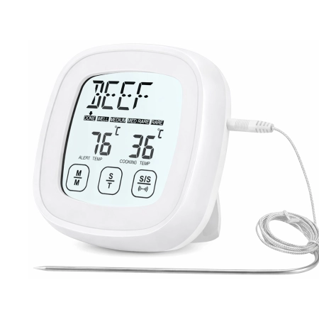 Termometr do mięsa mięs z sondą kuchenny dotykowy cyfrowy do smażenia lcd