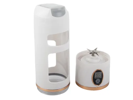 Blender kielichowy bezprzewodowy smoothie kubek mikser 450 ml biały usb