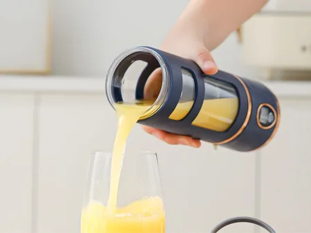 Blender kielichowy bezprzewodowy smoothie kubek mikser 450 ml granatowy usb