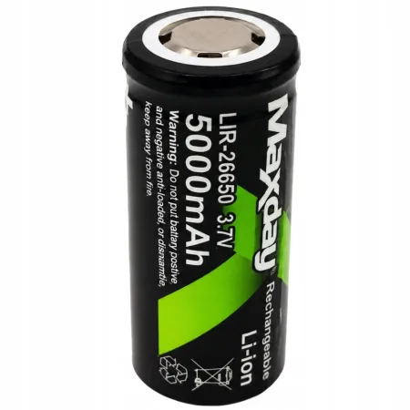 Akumulator litowo-jonowy 26650 5000 mAh 3,7 V 1 sztuka