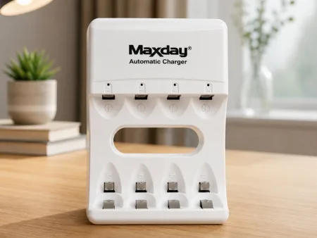 Ładowarka do akumulatorków aa aaa usb-c led 4 sloty szybkie ładowanie